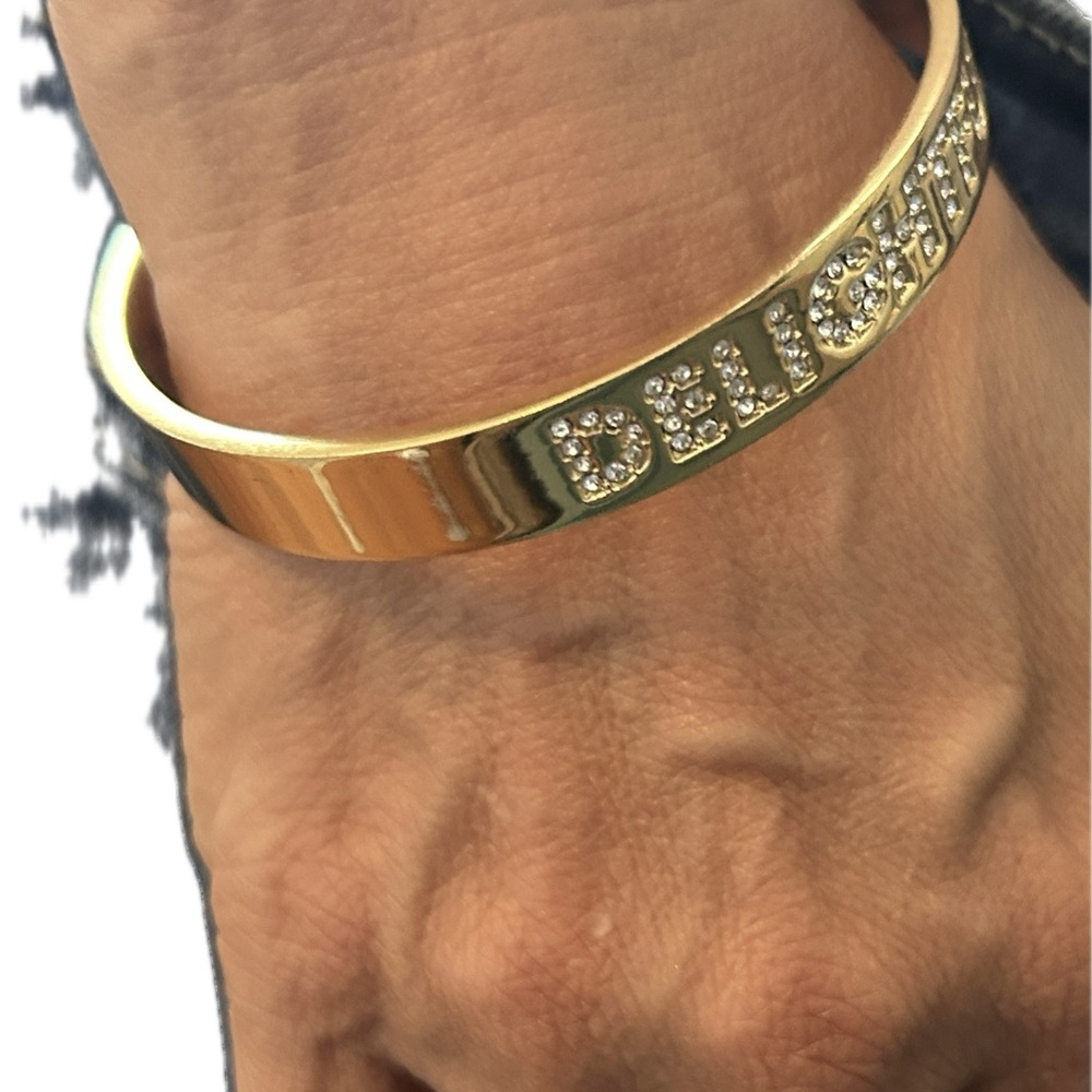 Kate Spade Gold "Delightful" Bangle- Pre-Owned